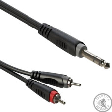 Аудіокабель Roxtone RAYC110L3 Jack 1/4" (6.3 мм) - 2 х RCA Аудіокабель Roxtone RAYC110L3 Jack 1/4" (6.3 мм) - 2 х RCA