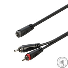 Аудіокабель Roxtone RAYC370L02 Mini-Jack 1/8" (3.5 мм) - 2 x RCA Аудіокабель Roxtone RAYC370L02 Mini-Jack 1/8" (3.5 мм) - 2 x RCA