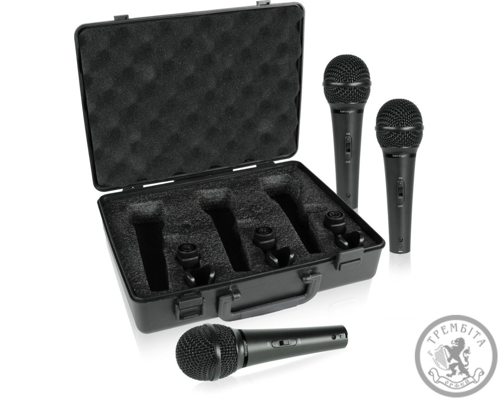 Набір динамічних мікрофонів (3шт.) BEHRINGER XM1800S