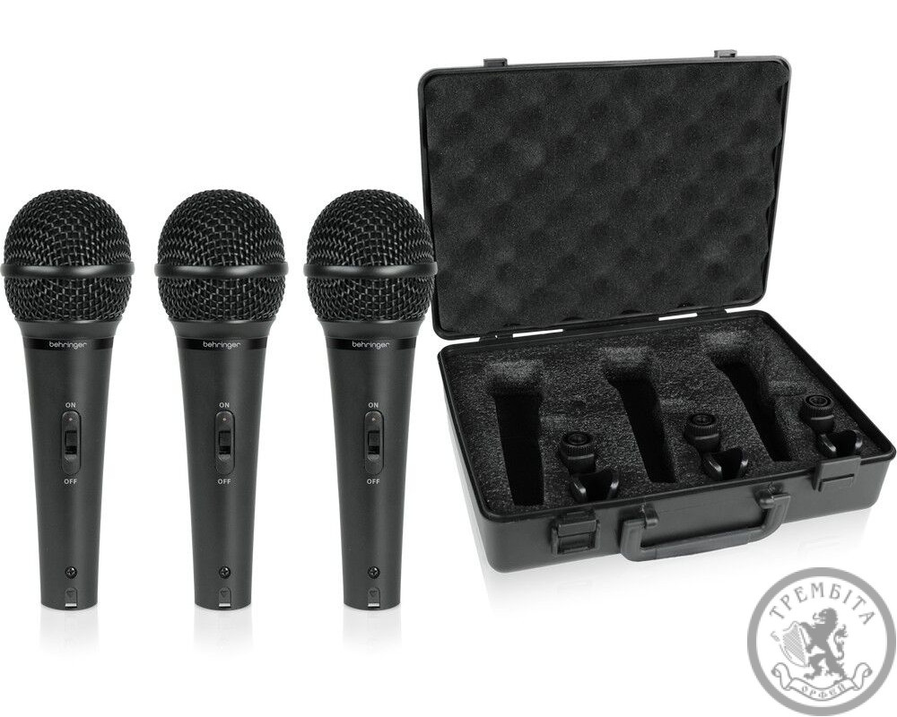 Набір динамічних мікрофонів (3шт.) BEHRINGER XM1800S