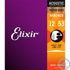 Струны для акустической гитары Elixir12-53 AC NW L (12-53) Струны для акустической гитары Elixir12-53 AC NW L (12-53)