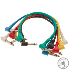 Інструментальний патч-кабель для гітарних педалей ROCKCABLE Patch Cable, Multi-Color, 15 cm (6pcs)
