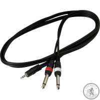 Інсертний кабель 1/8" TRS Jack - 2 x 1/4" Jack ROCKCABLE RCL20912 D4 1.5m