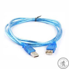 USB Удлинитель (Прозрачная обмотка, без фильтра, длина 1,5м) USB Удлинитель (Прозрачная обмотка, без фильтра, длина 1,5м)