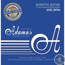 Струны для акустической гитары Adamas Nuova Coated Phosphor Bronze 1717NU, 10-47w Струны для акустической гитары Adamas Nuova Coated Phosphor Bronze 1717NU, 10-47w