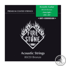 Струны для акустических гитар Fire&Stone Coated 80/20 Bronze, 10-47 Струны для акустических гитар Fire&Stone Coated 80/20 Bronze, 10-47