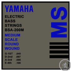 Струны для бас-гитары YAMAHA BSA200M BASS STAINLESS STEEL (48-106) Струны для бас-гитары YAMAHA BSA200M BASS STAINLESS STEEL (48-106)