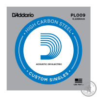 Струна D’ADDARIO PL009 Plain Steel