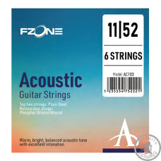 Струны для акустической гитары FZONE AC103 ACOUSTIC PHOSPHOR BRONZE (11-52) Струны для акустической гитары FZONE AC103 ACOUSTIC PHOSPHOR BRONZE (11-52)