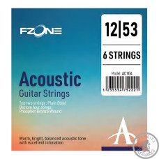 Струны для акустической гитары FZONE AC104 ACOUSTIC PHOSPHOR BRONZE (12-53) Струны для акустической гитары FZONE AC104 ACOUSTIC PHOSPHOR BRONZE (12-53)