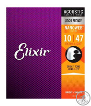 Струни для Акустичної Гітари Elixir 10-47 AC NW EL 10-47