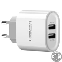 Мережевий зарядний пристрій UGREEN CD104 3,4A White