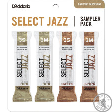 Тростини D`ADDARIO Select Jazz Reed Sampler Pack - Baritone Sax 3S / 3M Тростини D`ADDARIO Select Jazz Reed Sampler Pack - Baritone Sax 3S / 3M