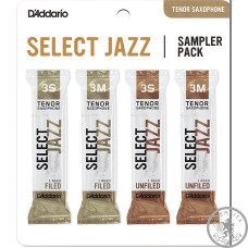 Тростини D`ADDARIO Select Jazz Reed Sampler Pack - Tenor Sax 3S/3M Тростини D`ADDARIO Select Jazz Reed Sampler Pack - Tenor Sax 3S/3M
