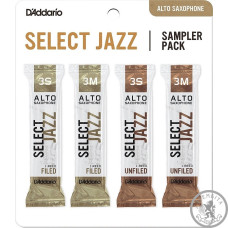 Тростини D`ADDARIO Select Jazz Reed Sampler Pack - Alto Sax 3S/3M Тростини D`ADDARIO Select Jazz Reed Sampler Pack - Alto Sax 3S/3M