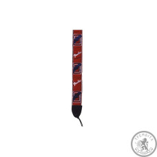 Ремінь Гітарний FENDER 2 MONOGRAMMED RED/WHITE/BLUE STRAP Ремінь Гітарний FENDER 2 MONOGRAMMED RED/WHITE/BLUE STRAP