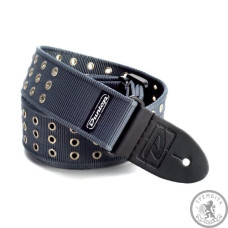 Ремень гитарный 50 мм DUNLOP D38-34 Grey Grommet Ремень гитарный 50 мм DUNLOP D38-34 Grey Grommet