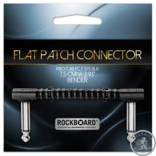 Инструментальный патч-кабель Джек (угол) джек (угол) RockCable RBO CAB PC F B75 Black 7.5см Инструментальный патч-кабель Джек (угол) джек (угол) RockCable RBO CAB PC F B75 Black 7.5см