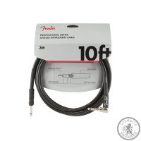 Инструментальный кабель FENDER CABLE PROFESSIONAL SERIES 10’ ANGLED BLACK