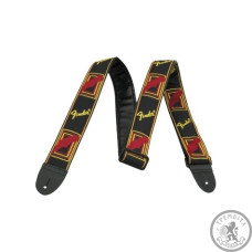 Ремень для гитары FENDER STRAP 2 BLACK RED LOGO Ремень для гитары FENDER STRAP 2 BLACK RED LOGO