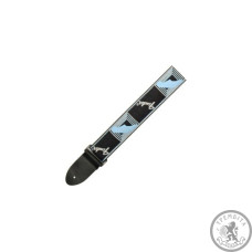 Ремень Гитарный FENDER 2 MONOGRAMMED BLACK LIGHT GREY MEDIUM BLUE STRAP Ремень Гитарный FENDER 2 MONOGRAMMED BLACK LIGHT GREY MEDIUM BLUE STRAP