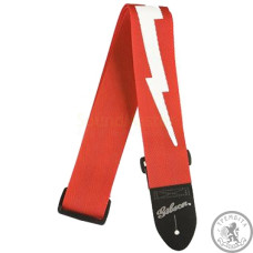 Ремінь для гітари GIBSON ASGSBL-20 LIGHTNING BOLT STYLE 2’ SAFETY STRAP - FERRARI RED Ремінь для гітари GIBSON ASGSBL-20 LIGHTNING BOLT STYLE 2’ SAFETY STRAP - FERRARI RED
