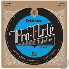 Струны для Классической гитары D’ADDARIO EJ48 PRO ARTE BLACK NYLON HARD TENSION Струны для Классической гитары D’ADDARIO EJ48 PRO ARTE BLACK NYLON HARD TENSION