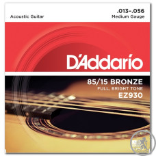 Струны для Акустической гитары D’ADDARIO EZ930 85/15 BRONZE MEDIUM (13-56) Струны для Акустической гитары D’ADDARIO EZ930 85/15 BRONZE MEDIUM (13-56)