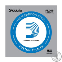 Струна D’ADDARIO PL016 Plain Steel Струна D’ADDARIO PL016 Plain Steel