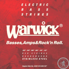 Струны для Бас - гитар WARWICK 42401 RED LABEL M6 (25-135)