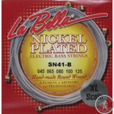 Струны для Бас-гитары La Bella Nickel Round Wound SN41B, 45-125 Струны для Бас-гитары La Bella Nickel Round Wound SN41B, 45-125