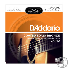 Струны для акустической гитары D'ADDARIO EXP10 EXP COATED 80/20 BRONZE EXTRA LIGHT (10-47) Струны для акустической гитары D'ADDARIO EXP10 EXP COATED 80/20 BRONZE EXTRA LIGHT (10-47)