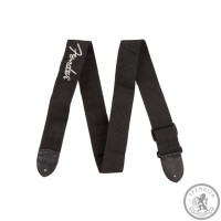 Ремень для гитары FENDER POLY STRAP.GREY 2’ BLACK/PEWTER LOGO