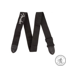 Ремінь для гітари FENDER POLY STRAP.GREY 2’ BLACK/PEWTER LOGO
