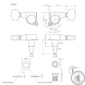 Кілки для електрогітари GOTOH SG381-07 MG B