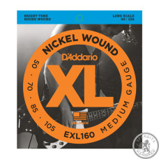 Струны для Бас-гитары D`ADDARIO EXL160 XL MEDIUM 50-105 Струны для Бас-гитары D`ADDARIO EXL160 XL MEDIUM 50-105