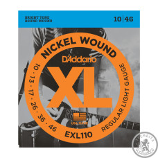 Струны для электрогитары D`ADDARIO EXL110 XL REGULAR LIGHT (10-46) Струны для электрогитары D`ADDARIO EXL110 XL REGULAR LIGHT (10-46)