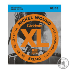 Струны для электрогитары D`ADDARIO EXL140 XL LIGHT TOP / HEAVY BOTTOM (10-52) Струны для электрогитары D`ADDARIO EXL140 XL LIGHT TOP / HEAVY BOTTOM (10-52)