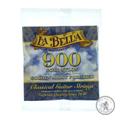 Струни для класичної гітари La Bella 900 Elite – Gold Nylon, Polished Golden Alloy Струни для класичної гітари La Bella 900 Elite – Gold Nylon, Polished Golden Alloy