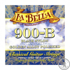 Струни для класичної гітари La Bella Elite Black Nylon Polished 900B Medium Tension Струни для класичної гітари La Bella Elite Black Nylon Polished 900B Medium Tension