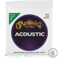Струни для акустичної гітари   (10-47) MARTIN M170X Traditional 80/20 Bronze Extra Light 10-47