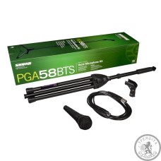 Shure PGA58-BTS мікрофон PGA58 з кабелем, тримачем та мікрофонною стійкою